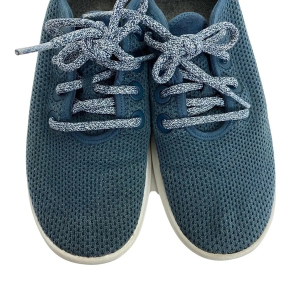 Allbirds Tree Runners Sneakers Blue White Womens 9 Shoes Lightweight Eco Mesh - Picture 5 of 14